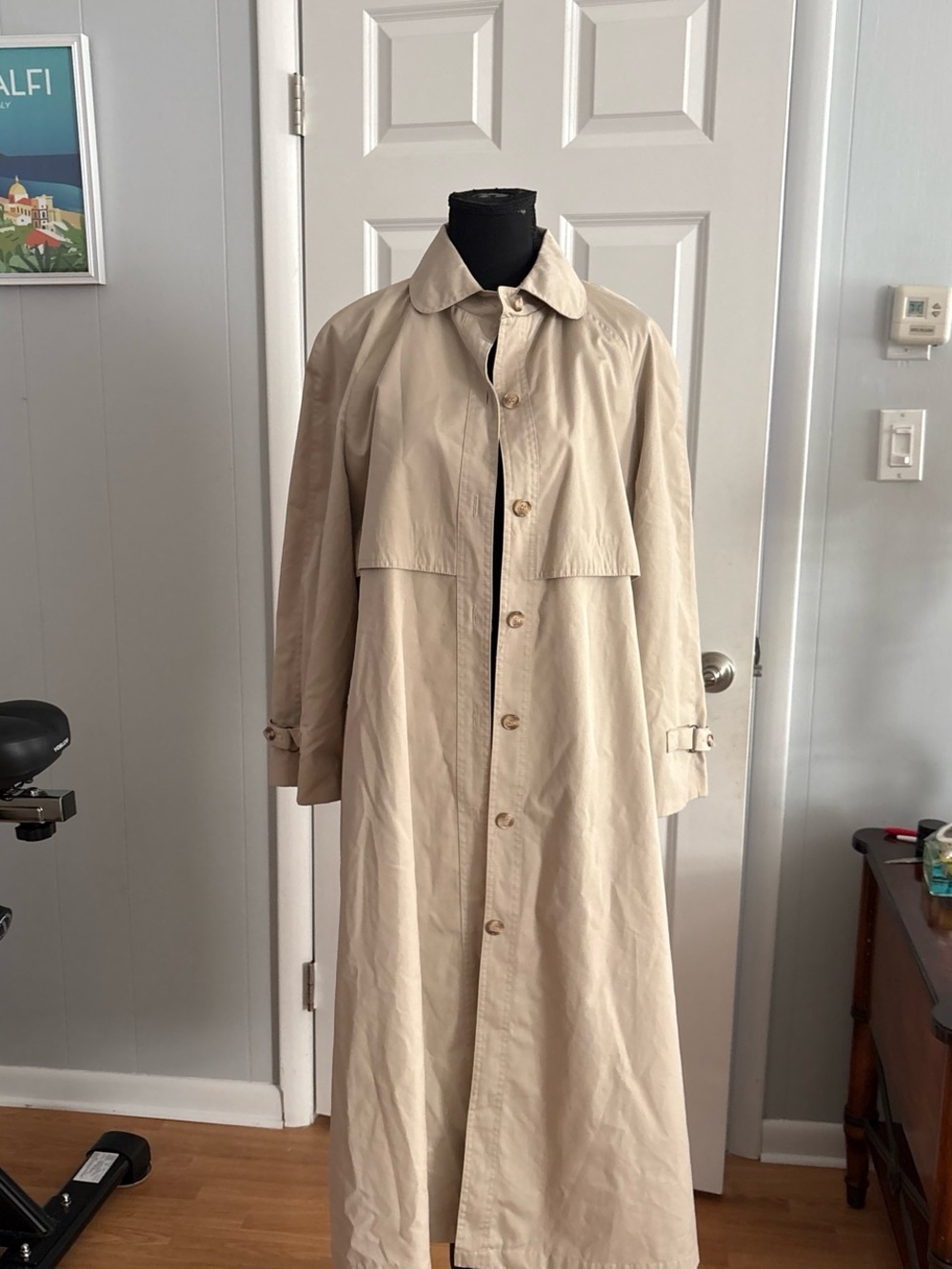 Source Unknown Beige Long Trench Coat